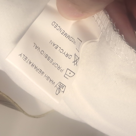 Floral Embroidery look alike print Black Jacket Misslook Size Large - Picture 6 of 10